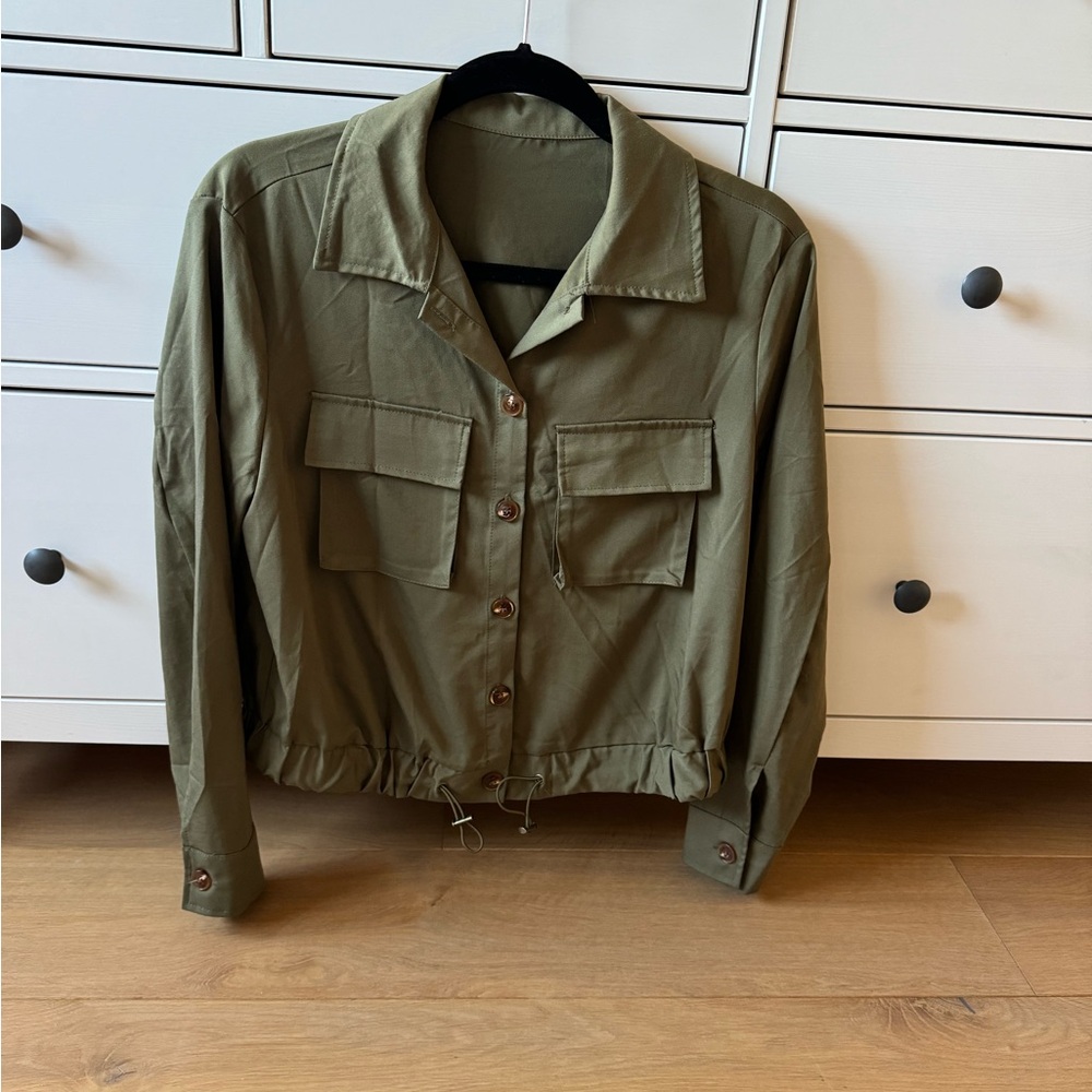 Utility Army Green Moto Jacket Women's XS - EUC